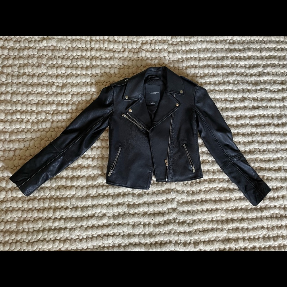 Club Monaco Gracella Leather Jacket